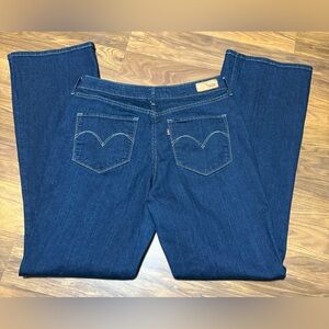 Levi's Women's Bold Curve Boot Cut Jeans Classic Rise Size 10/30 Dark Blue